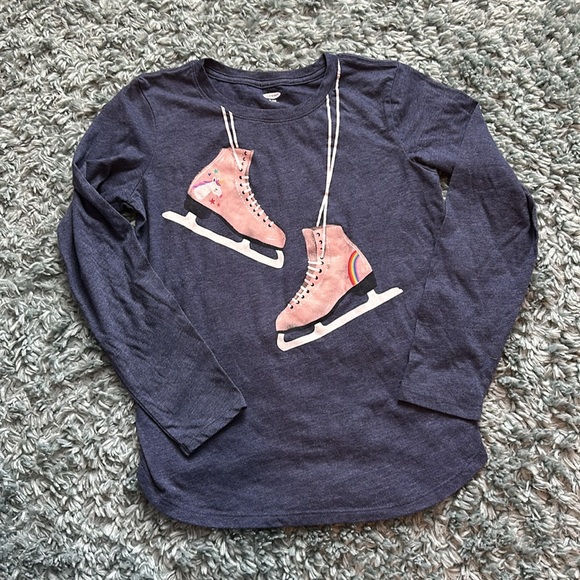 Girls Old Navy Long Sleeve Graphic Tees, Size XL (14) - Picture 6 of 7